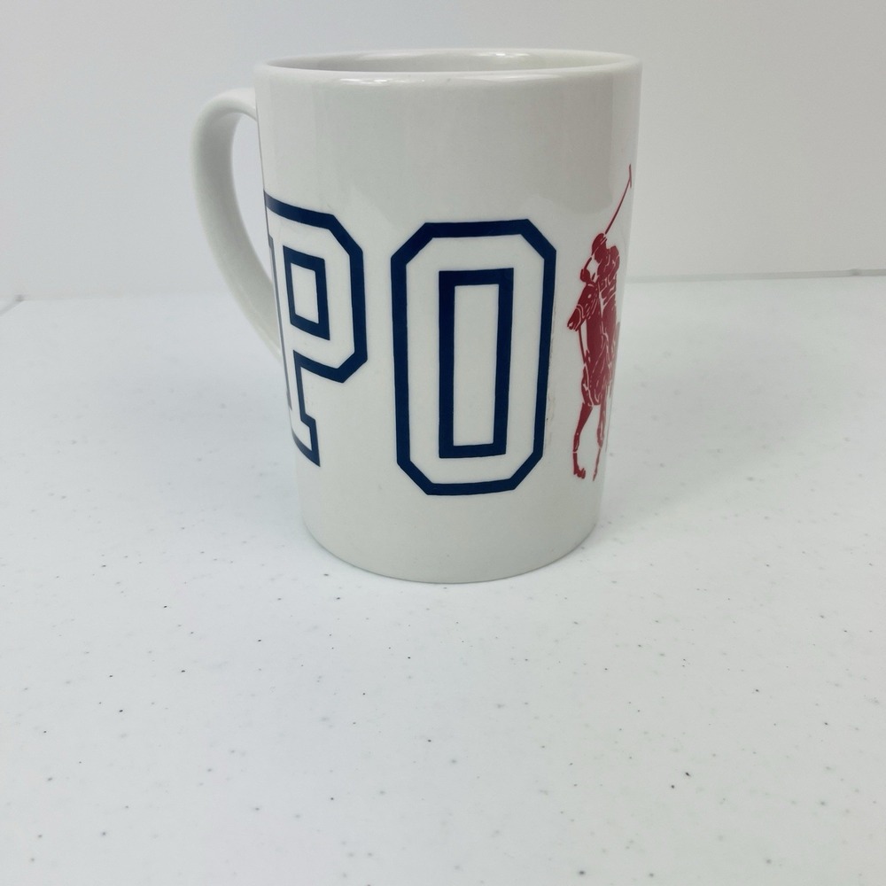 Polo Ralph Lauren‎ Polo Logo Big Pony Coffee Tea Mug Cup Classic